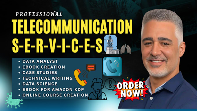 do telecommunication network research, case studies, telecom writing