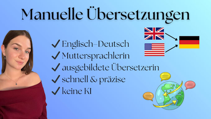 manuelle und professionelle Übersetzung von englisch nach deutsch