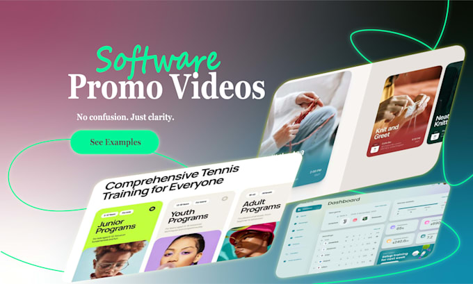 create saas website promo