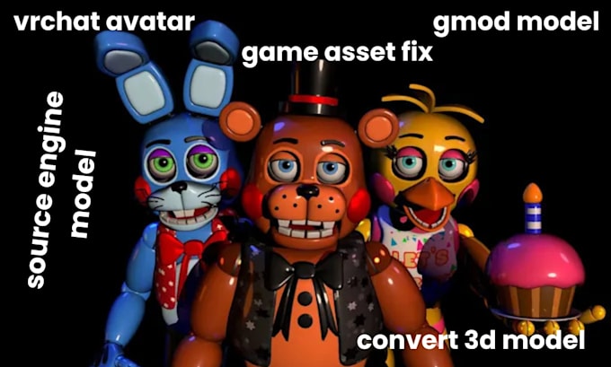 port, convert, fix 3d model for gmod,sfm, vrchat, source engine