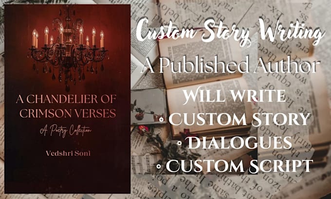 write custom narrative story as a published author