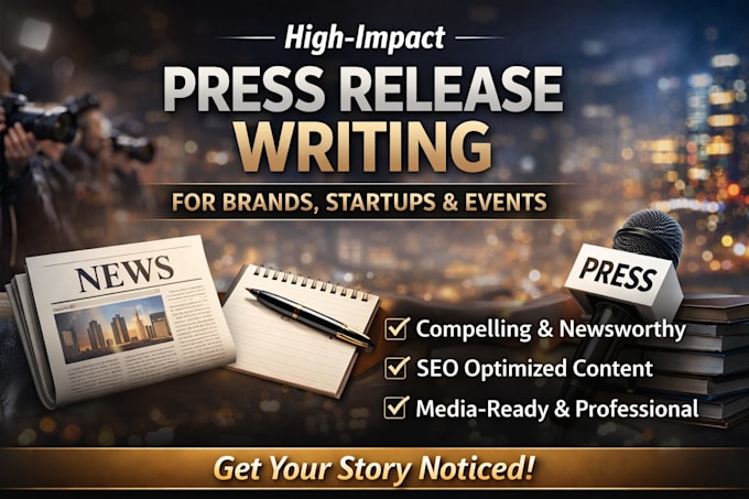 high impact press release writing for brands startup and event