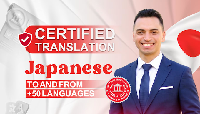 do certified japanese translation for legal and official documents