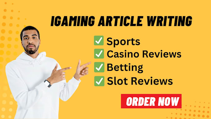 write SEO optimized igaming content and blog posts
