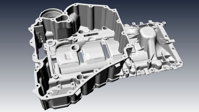 do reverse engineering from 3d scan to parametric cad model