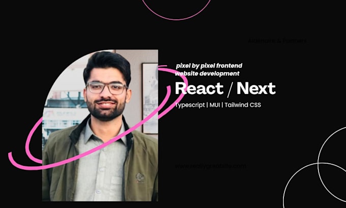 Build a responsive react or next web application for you by ...