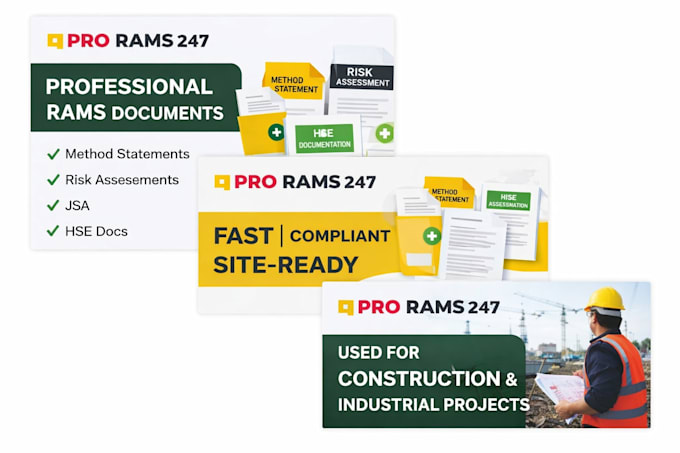 create professional method statements and risk assessments rams