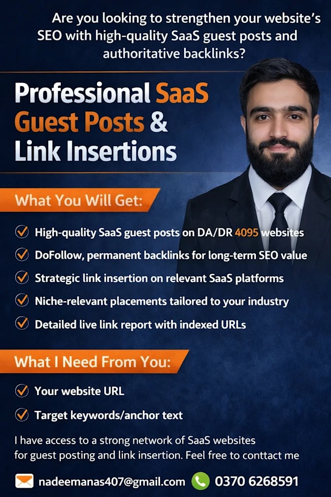 do saas guest posts and high da DR backlinks