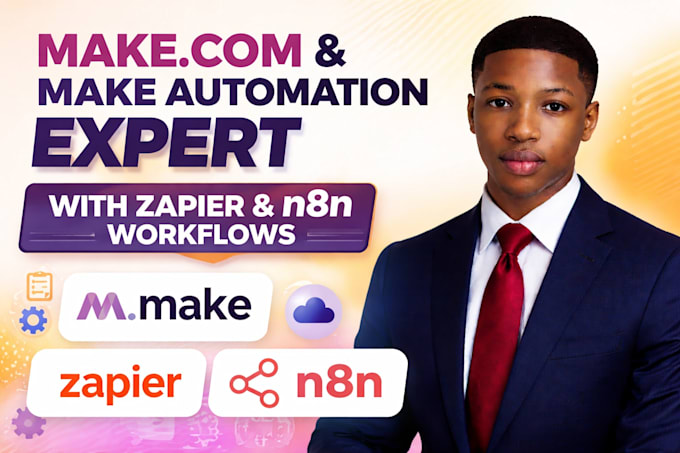 make com and make automation expert with zapier n8n workflows