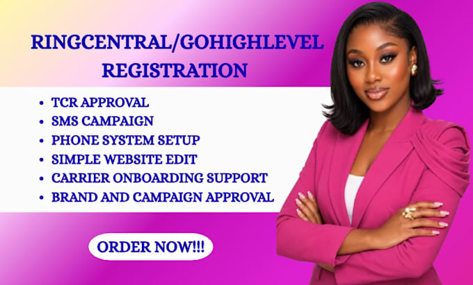 do ringcentral tcr approval and gohighlevel a2p SMS compliance setup