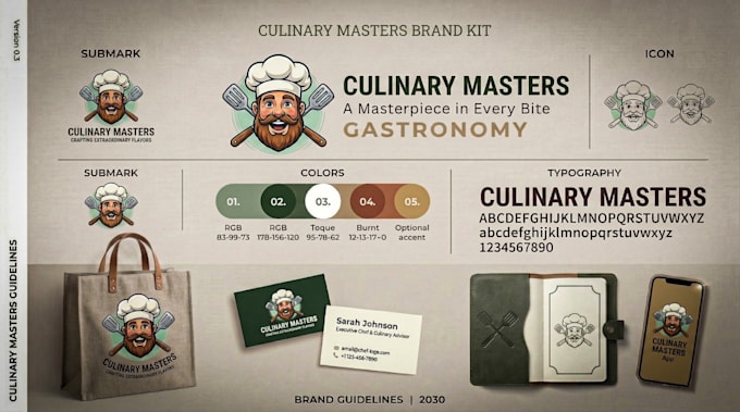 design a custom logo and branding kit for your business