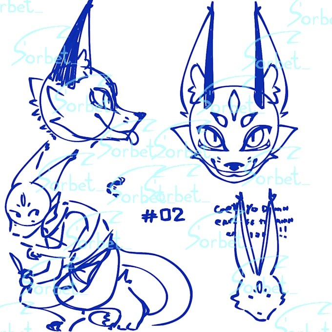 create a full body sheet for your fursona