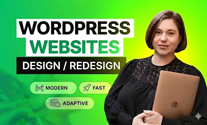 design or redesign a wordpress website or landing page