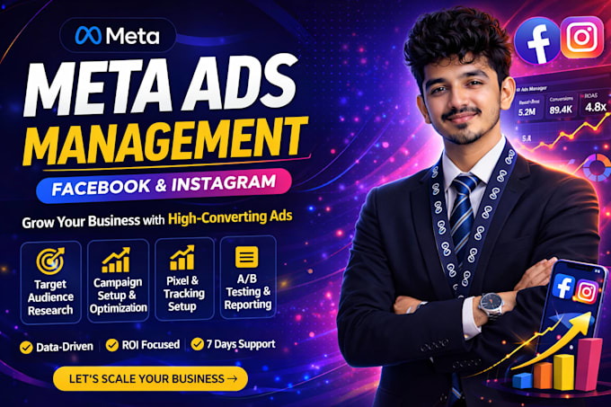 Manage your meta ads on facebook and instagram by Zedoze | Fiverr