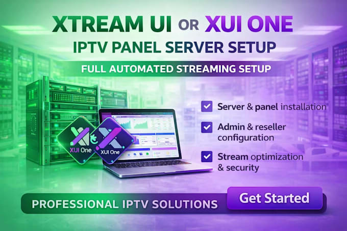 develop fast and reliable iptv server, xtream ui, xui one, api integration