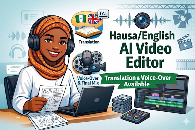 create stunning ai generated video ads in hausa and english