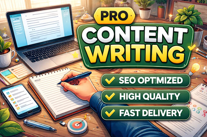 create a professional content page or article