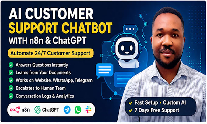 build an ai customer support chatbot with automation using n8n and chatgp