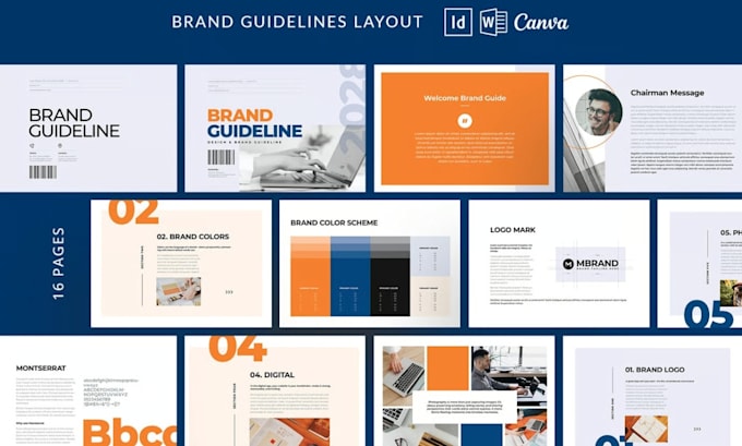 design corporate brand identity brand kit brand guideline logo social media kit