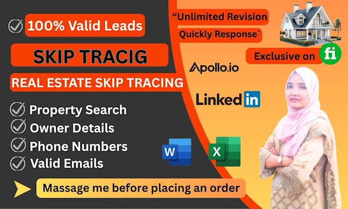 do skip tracing, llc skip tracing for property search