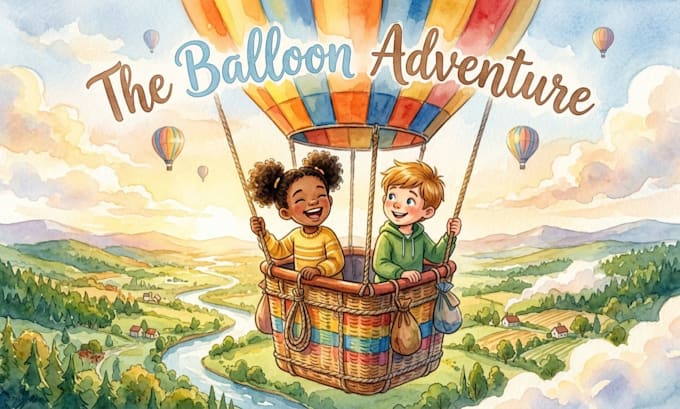 draw childrens story book illustrations and covers