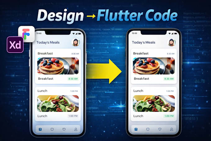 convert figma, xd, or image to flutter code professionally