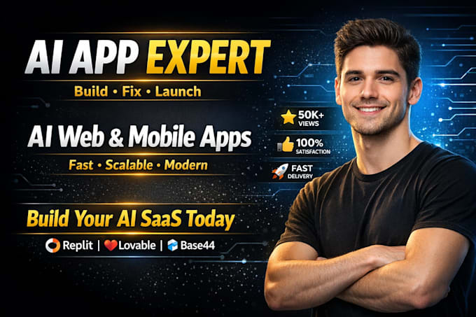 develop ai web and mobile apps using lovable, base44 and replit