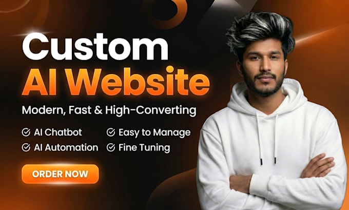 do custom ai website, ai chatbot, ai automation
