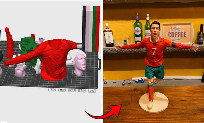 add color to stl model convert stl to 3mf, split slice model create 3mf file