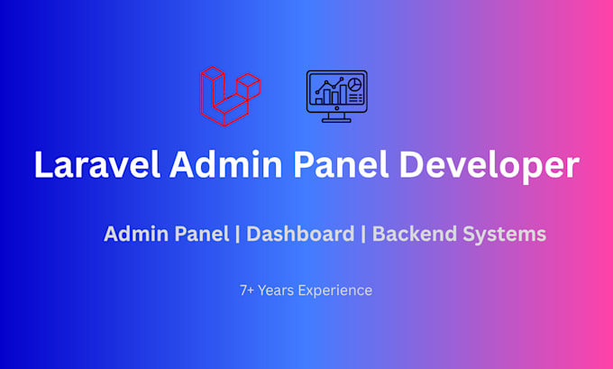 build laravel admin panel dashboard and backend system