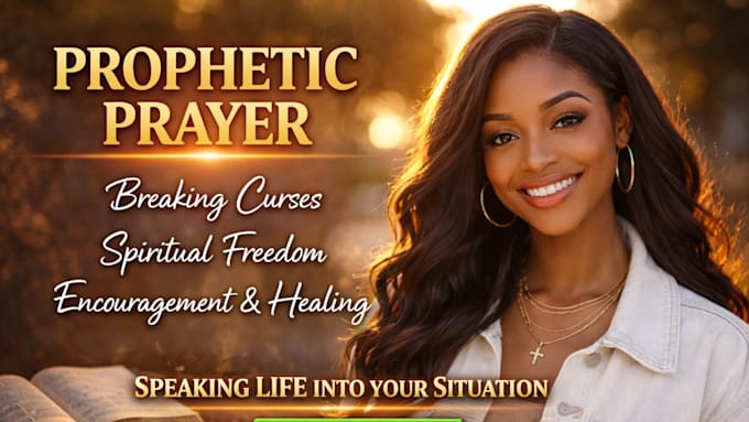 pray for you and speak prophetic prayers for freedom and breakthrough