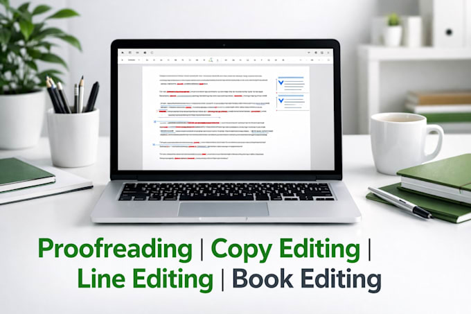 do professional proofreading, copy editing and line editing