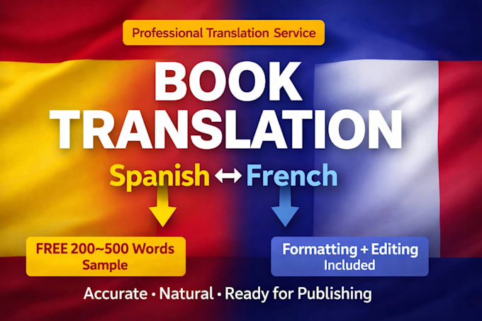 translate proofread format spanish christian ebook french to english memoir kdp