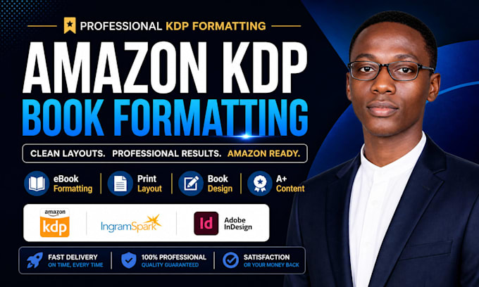 do bookformatting for amazon kdp  paperback and ebook formatting