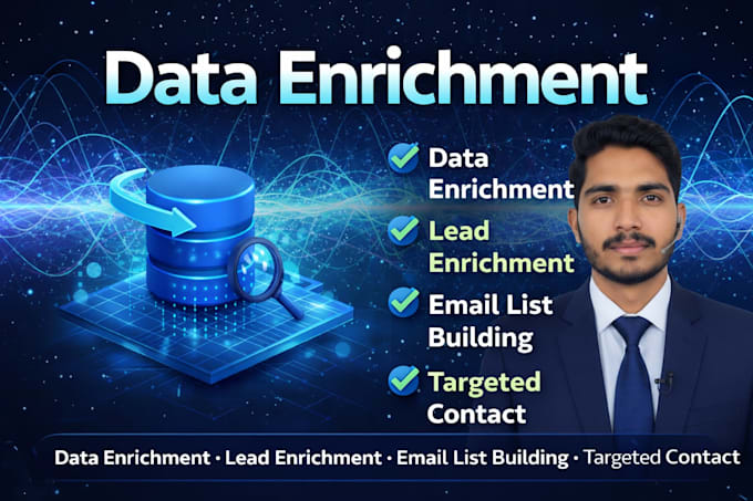 do data enrichment, contact list enrichment, and data mining