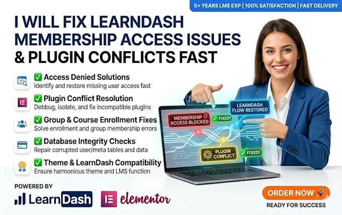 fix learndash membership access issues and plugin conflicts fast