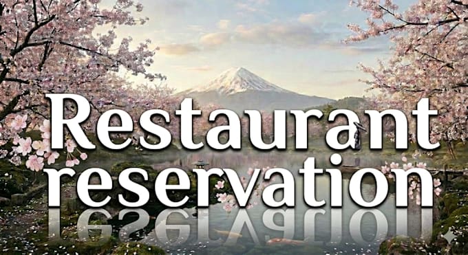 make a restaurant reservation in japan for you