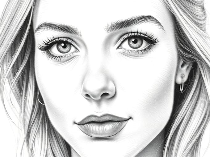 illustrate a marvelous pencil or charcoal portrait drawings