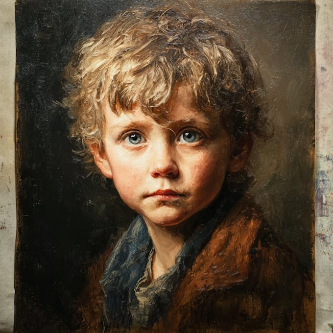 paint a real oil portrait for