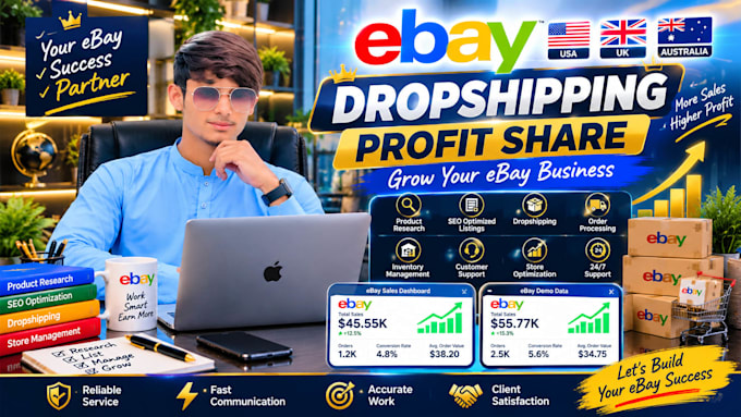 do ebay dropshipping on profit share