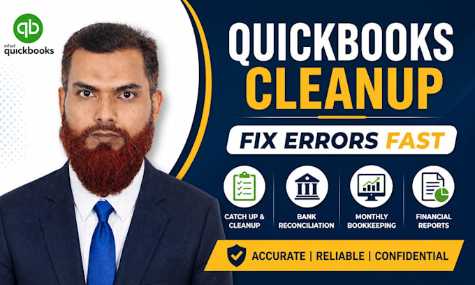 do quickbooks catch up, cleanup and monthly bookkeeping