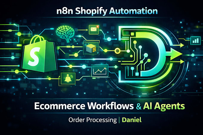 create n8n shopify automation ecommerce workflows ai agents and order process