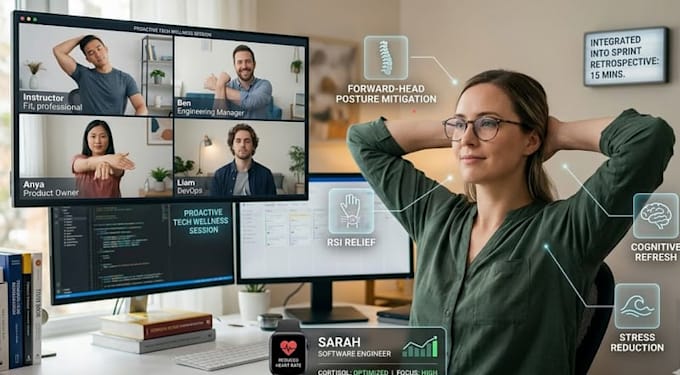 lead a virtual yoga and mindfulness session for your team