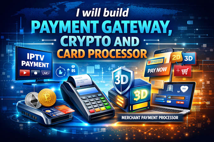 build payment processor payment gateway card payment crypto iptv payment card