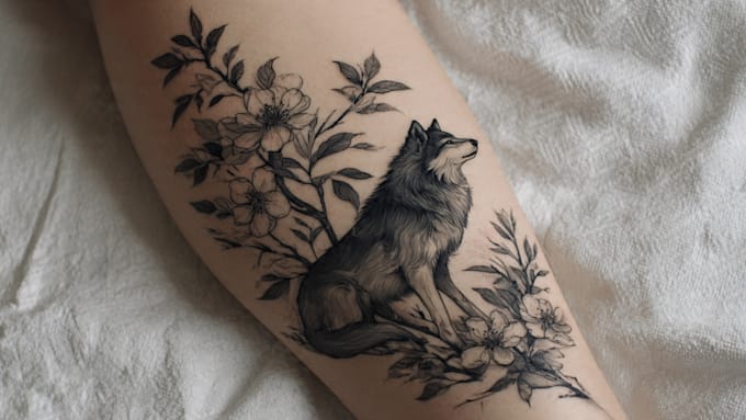 create unique realism tattoo design with my style