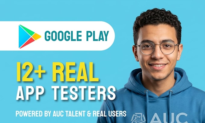 provide 12 testers for google play closed testing for 14 days