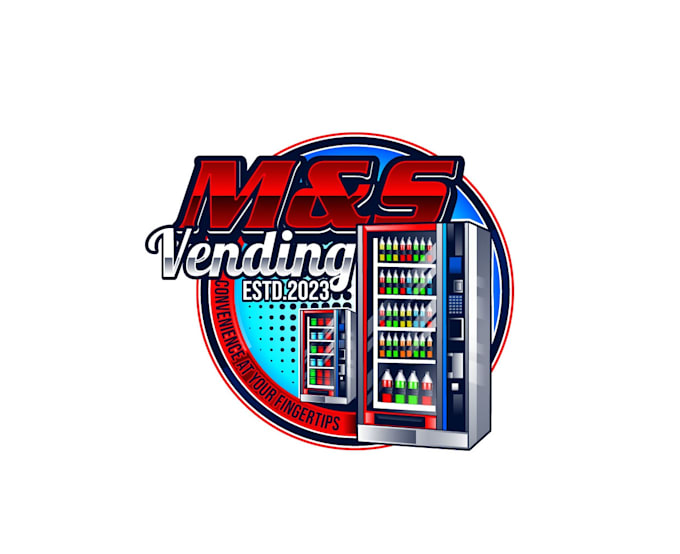 create attractive and imagination vending machine logo design