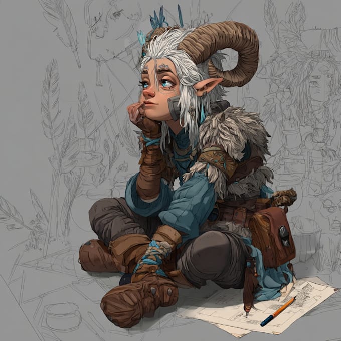 draw your fantasy or sci fi comic interior