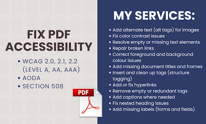 pdf remediation, pdf accessibility, wcag