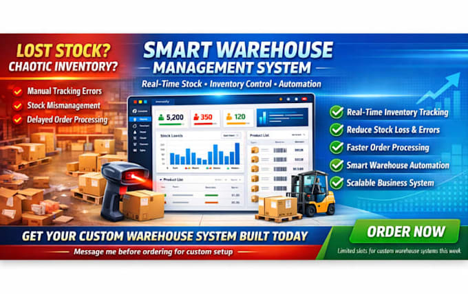 develop warehouse management system, stock management, inventory management